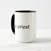 Priester geschenk bezetting mok (Voorkant links)