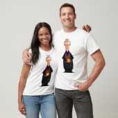 Priester met bijbel als grappig geestelijk karakte t-shirt (Unisex)