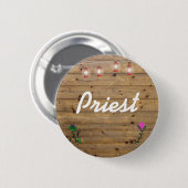 Priester Ronde Button 5,7 Cm (Voorkant /achterkant)