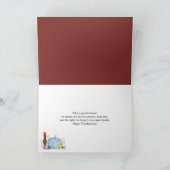 Priester Turkije met pompoen Thanksgiving Vakantie Kaart (Binnen)