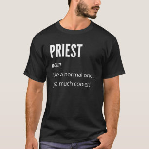 Priester zelfstandig naamwoord als een normale gew t-shirt