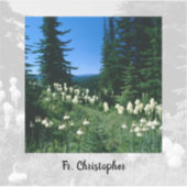 Priesterlandschap gepersonaliseerd sticker (Voorkant)