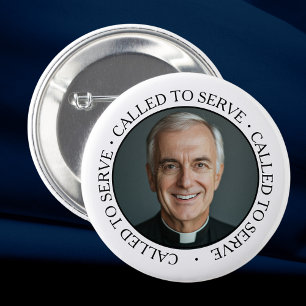 Priesterschapswijding Pastor Priest Collar Ronde Button 5,7 Cm