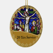 Priesterwijding 20e Verjaardag Herdenking Keramisch Ornament (Rechts)