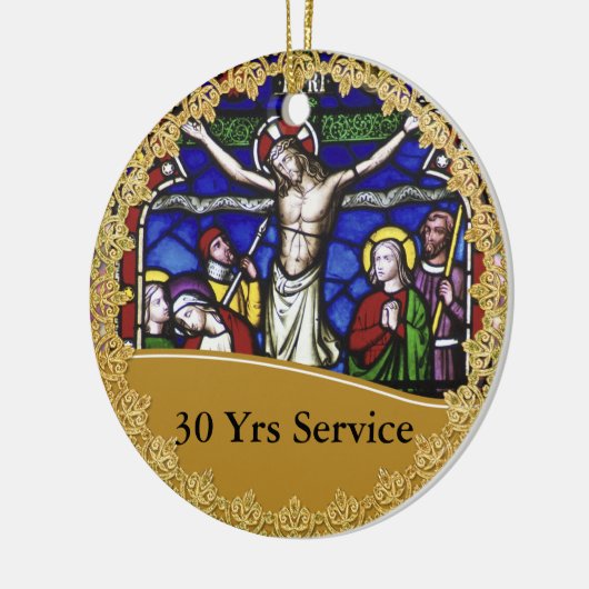 Priesterwijding 30-jarig jubileum Herdenking Keramisch Ornament (Links)