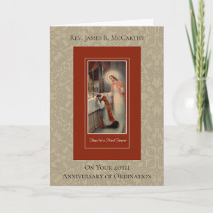 PRIESTERWIJDING JUBILEUM KELK HOSTIE KAART