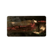 Priestess of Delphi, 1891 by John Collier Etiket (Voorkant)