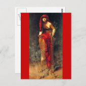 Priestess of Delphi Briefkaart (Voorkant / Achterkant)