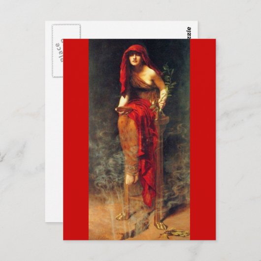 Priestess of Delphi Briefkaart (Voorkant / Achterkant)