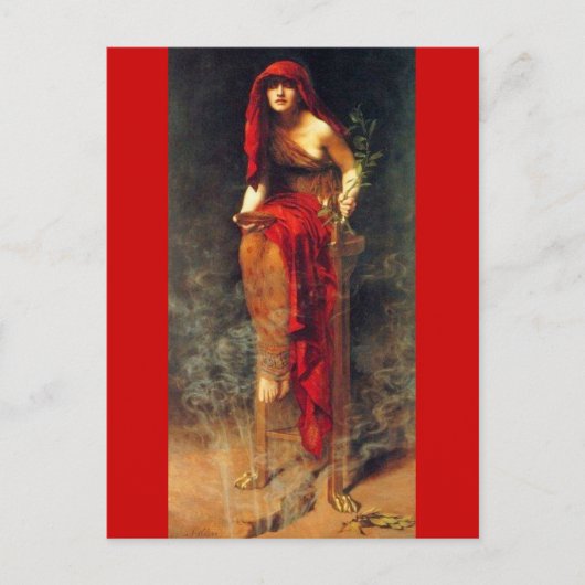 Priestess of Delphi Briefkaart (Voorkant)