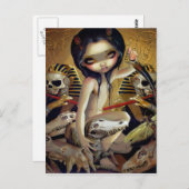 "Priestess of Nyarlathotep" Briefkaart (Voorkant / Achterkant)