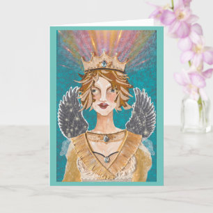 Priestess Paloma Guardian Angel Blank Card Kaart