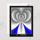 Priestess Tarot-kaart Briefkaart (Voorkant / Achterkant)