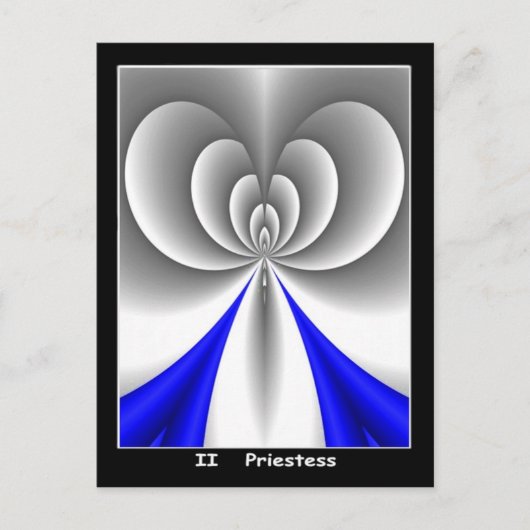 Priestess Tarot-kaart Briefkaart (Voorkant)