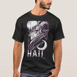 Priestess Witch Tarot Occult Club Goblincore Hail T-shirt