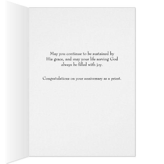 Priesthood Anniversary Card (Intérieur (Droit))