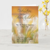 Priesthood Ordination,  naam & datum, L Kaart (Gele Bloem)