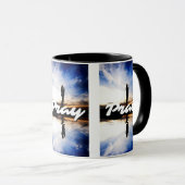 Priez chaque jour Mug à deux tons (Devant droit)