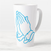 "Priez Plus, Inquiète Moins" Mug Inspirationnel (Angle droit)