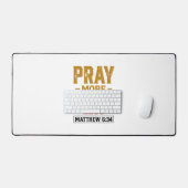 Priez Plus Inquiétez Moins Matthew 6_34 Conception (Clavier et souris)