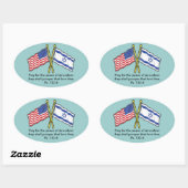 Priez Pour La Paix Des Stickers De Jérusalem (Feuille)