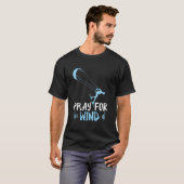 Priez pour le surf de cerf-volant de T-shirt de (Devant entier)