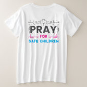 Priez pour les enfants en sécurité (Design dos)