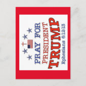 PRIEZ POUR LES PRES. Carte postale TRUMP (Devant)