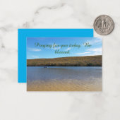 Priez pour vous aujourd'hui & Soyez béni Carte de  (Devant/Arrière en situation)