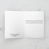 Priez pour vous Carte de voeux Fleur rose (Intérieur)