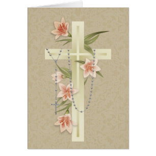 Priez pour vous le Saint Rosaire catholique floral