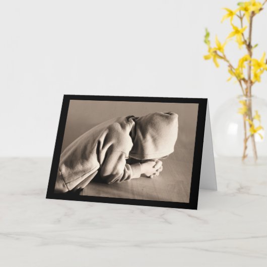 Priez Sans Cesser La Carte De Voeux (Fleur jaune)