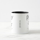 Priez Toujours Foi chrétienne Café Mug (Centre)
