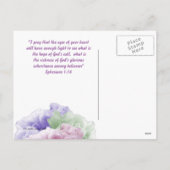 Priez une écriture pour aujourd'hui Carte postale (Dos)