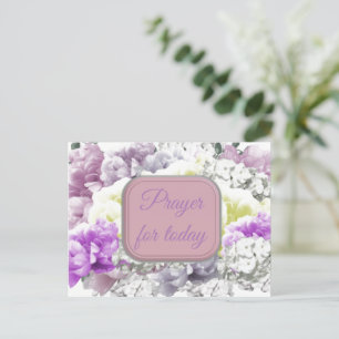 Priez une écriture pour aujourd'hui Floral Carte P