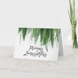 Priezigus Ziemassvetkus Merry Kerstmis Lets Bedankkaart