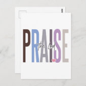 Prijs de Heer, geloof in God, vertrouw op Jezus, r Briefkaart (Voorkant / Achterkant)