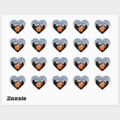 Prijs de Heer Sunset Hart Sticker (Vel)
