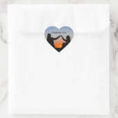 Prijs de Heer Sunset Hart Sticker (Tas)