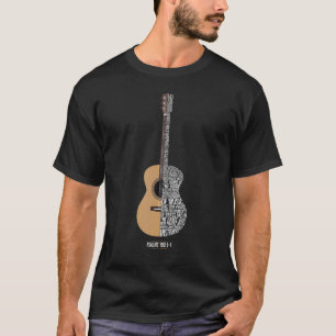 Prijs Hem Met De Snaar Psalm 150 Akoestische Gitaa T-shirt