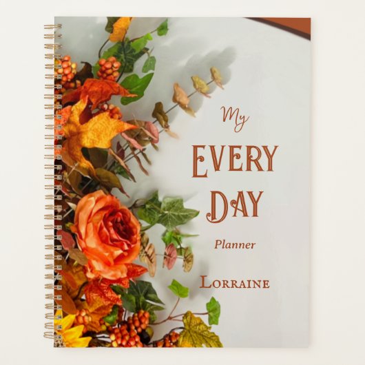 Prijs hem met Thanksgiving Floral Planner (Voorkant)
