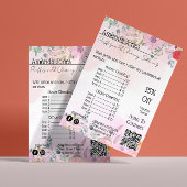 Prijs huishoudelijke hulp Bloem QR-code Flyer