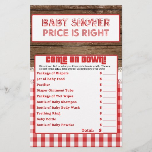 Prijs is juist - Rood Baby Q (Voorkant)