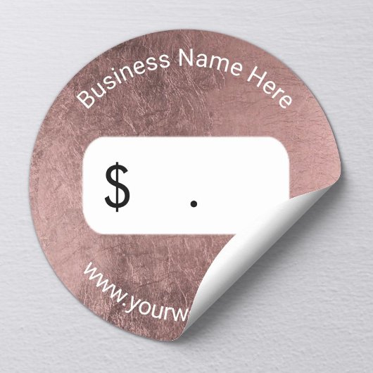 Prijs Label Moderne Roos Gold Leaf