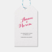 Prijs Labels Roze gemarmerd Cadeaulabel (Voorkant)