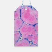 Prijs Labels Roze gemarmerd Cadeaulabel (Achterkant)