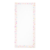 PRIJS LIJST bakkerij cake frosting druppelblush Reclamekaart (Achterkant)