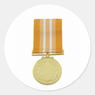 Prijs medaille ronde sticker