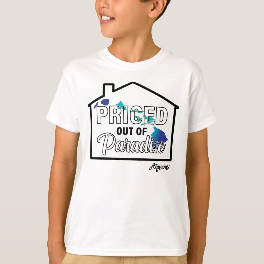 Prijs Out of Paradise [Zwart/Blauw] T-shirt (Voorkant)