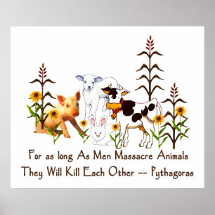 Prijs van Pythagoras Vegetarian Poster